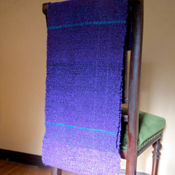 ☆男性へのクリスマスプレゼントにも☆ - Purple - 手織りパープル紫　ウールスヌード　マフラー 4枚目の画像