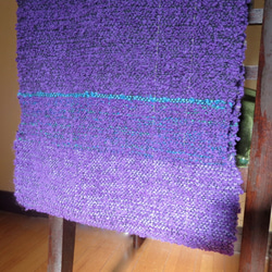 ☆男性へのクリスマスプレゼントにも☆ - Purple - 手織りパープル紫　ウールスヌード　マフラー 6枚目の画像