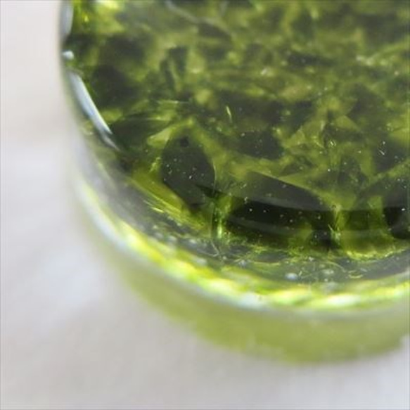 ガラスフリット　苔色　30ｇ 3枚目の画像