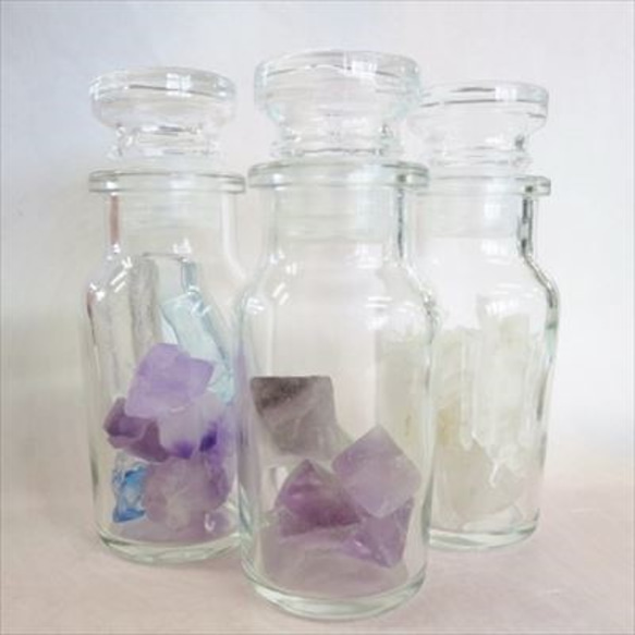 メディシンボトル風ガラス瓶　3本 2枚目の画像
