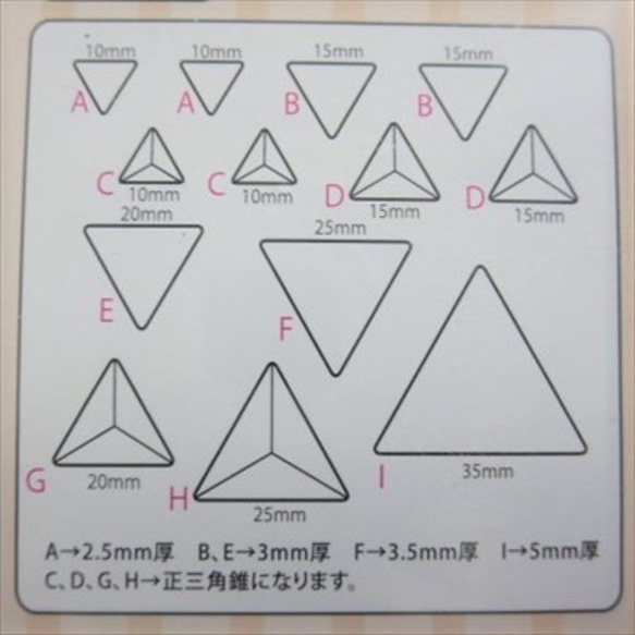 パジコ　三角形　ソフトモールド 3枚目の画像