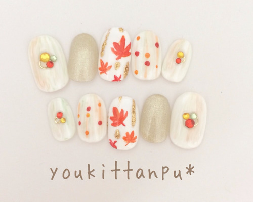 もみじ様ご確認用☆オーダーネイルチップ 0_cca8f4c56a2491335fe1fad56895