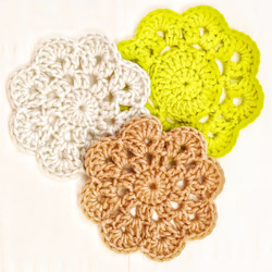 森林系花語毛線杯墊 (Crochet Coasters - Forest) 第2張的照片