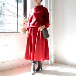 最後一個！ &lt;50% OFF&gt; Mini Bouclé Front Tuck Flare Culottes Pant 第5張的照片