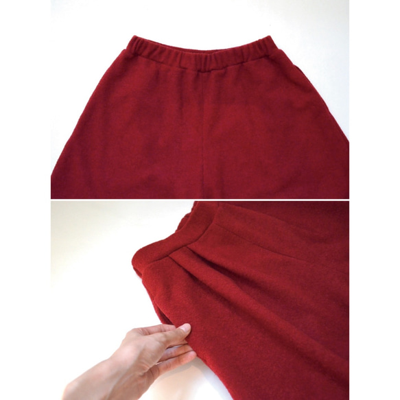 最後一個！ &lt;50% OFF&gt; Mini Bouclé Front Tuck Flare Culottes Pant 第7張的照片