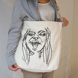 ◆SOLD OUT◆ ＜ラスト１つ！＞canvas postman bag "FUNNY FACE" 2枚目の画像