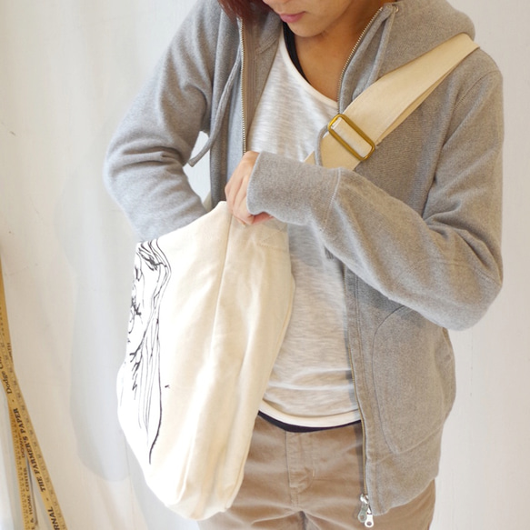 ◆SOLD OUT◆ ＜ラスト１つ！＞canvas postman bag "FUNNY FACE" 5枚目の画像