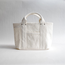 倉敷帆布手提袋（小） ”Pure white” 第3張的照片