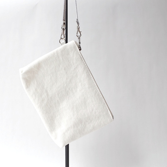 倉敷帆布手提包 ”Pure white” 第2張的照片