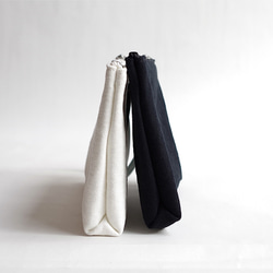 ＜ラスト1つ＞ 倉敷帆布のクラッチバッグ　”Pure white” 3枚目の画像