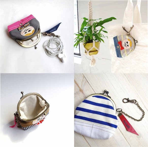 ◆SOLD OUT◆HAMAONIGIRI “navy border × camouflage” 4枚目の画像