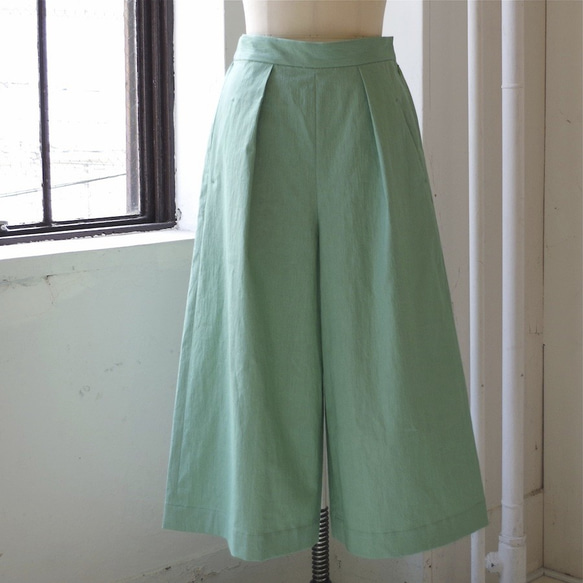 ◆SOLD OUT◆ シャーベットカラーワイドパンツ(Sherbet green) 4枚目の画像