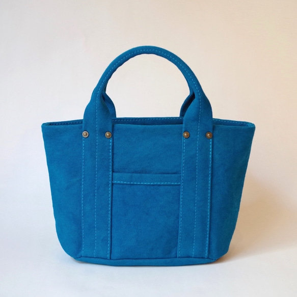 Kurashiki Canvas Petit Tote &quot;Rich blue&quot; 第3張的照片