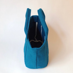 Kurashiki Canvas Petit Tote &quot;Rich blue&quot; 第5張的照片