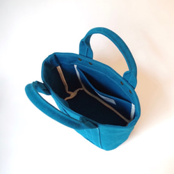 Kurashiki Canvas Petit Tote &quot;Rich blue&quot; 第4張的照片