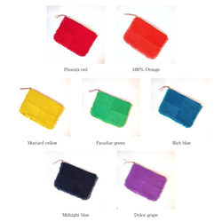 ◆售罄◆“ MOF”倉敷帆布條紋袋（L）“鳳凰紅” 第8張的照片