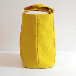 ＜残りわずか＞ 倉敷帆布のトートバッグ　”Mustard Yellow” 7枚目の画像