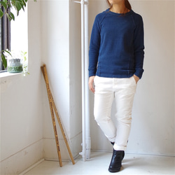 ◆已售完◆染色靛藍羊毛套衫/尺碼：2 第5張的照片