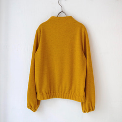 ◆SOLD OUT◆ ミニブークレビルドネックパフスリーブプルオーバー（Mustard yellow） 5枚目の画像