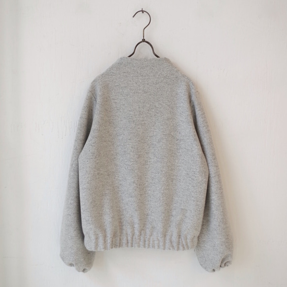 ◆SOLD OUT◆ ミニブークレビルドネックパフスリーブプルオーバー（light gray） 8枚目の画像