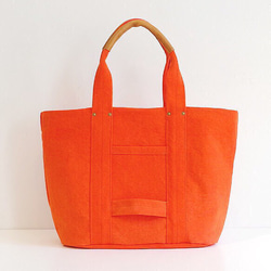 ＜ラスト1つ＞ 倉敷帆布のトートバッグ　”100％ Orange” 1枚目の画像