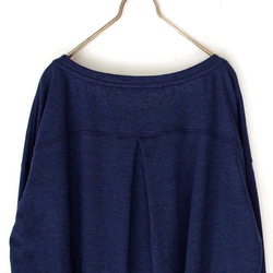 ◆SOLD OUT◆ コットンリネンポケットロンT　長袖　(navy) 3枚目の画像