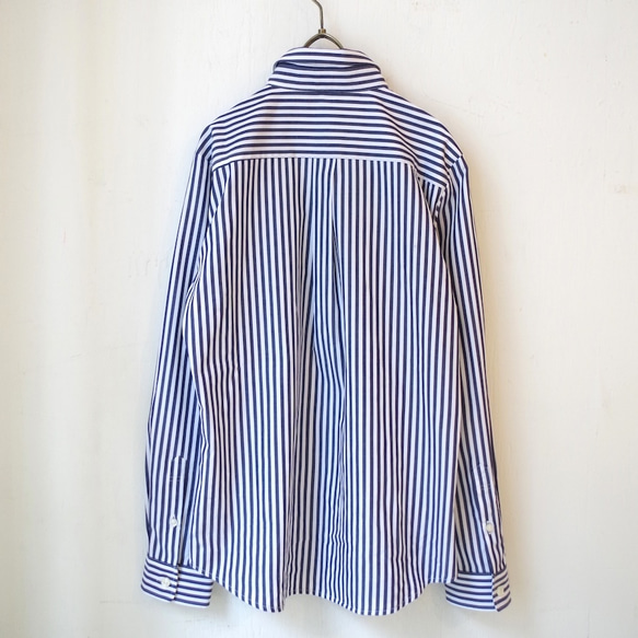 ◆SOLD OUT◆ ストライプベーシックシャツ "navy × white stripe " size:2 8枚目の画像