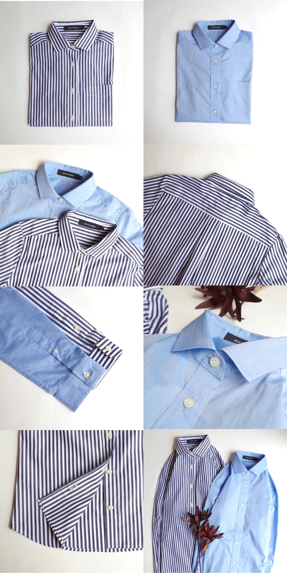 ◆已售完◆普通的基本襯衫“薩克斯藍”尺寸：2 第5張的照片