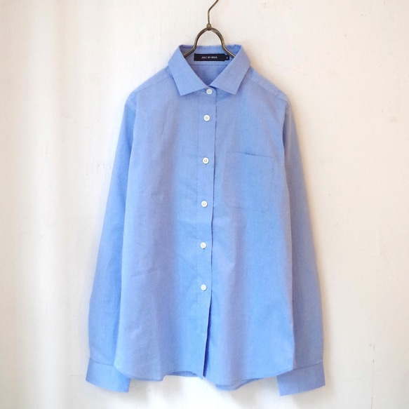 ◆SOLD OUT◆ 無地ベーシックシャツ "sax blue"  size:2 6枚目の画像