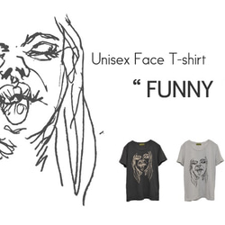 フェイスプリントTシャツ　 "FUNNY FACE" 5枚目の画像