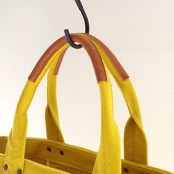 ＜Keiko様専用です＞倉敷帆布のトートバッグ　”Mustard Yellow” 4枚目の画像