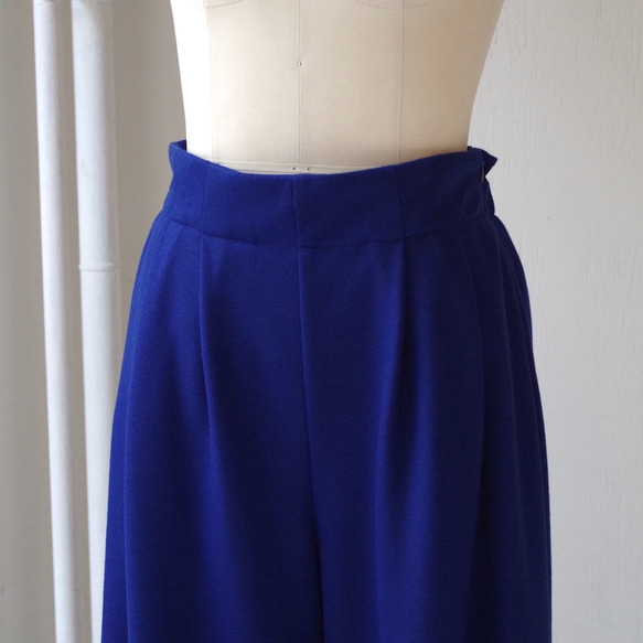 ◆SOLD OUT◆ 圧縮ウール２タックワイドパンツ（royal blue）サイズ2 7枚目の画像