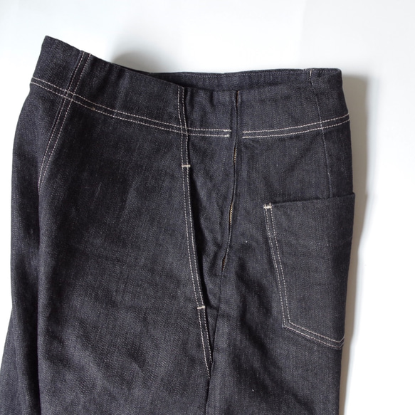 ◆SOLD OUT◆　ストレッチデニムのワイドバギーパンツ "BLACK DENIM" 7枚目の画像