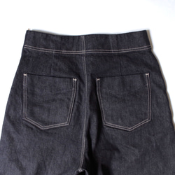 ◆SOLD OUT◆　ストレッチデニムのワイドバギーパンツ "BLACK DENIM" 9枚目の画像