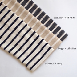 領子彩色管道邊框開衫（灰白×海軍藍）“尺寸1” 第9張的照片