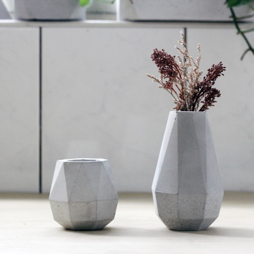 水滴1 + 1組み合わせ|セメントフラワーポットギフトボックス|ドライ