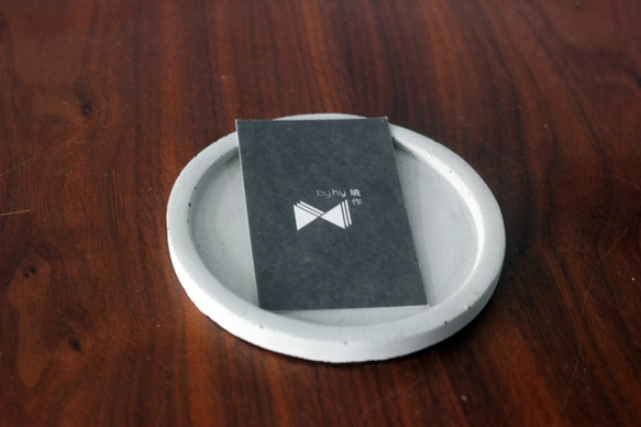 小圓盤 | 圓形水泥置物盤 接水盤 燭台 名片盤 杯墊 第3張的照片