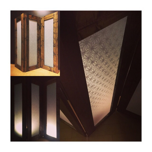 紅葉模様の和紙パーテーション 【公式通販】