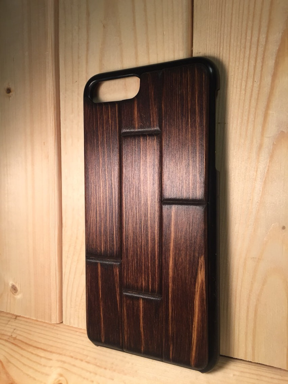 [再次上架] 7 / 7Plus的iphone情況古董木（天然木材） 第5張的照片