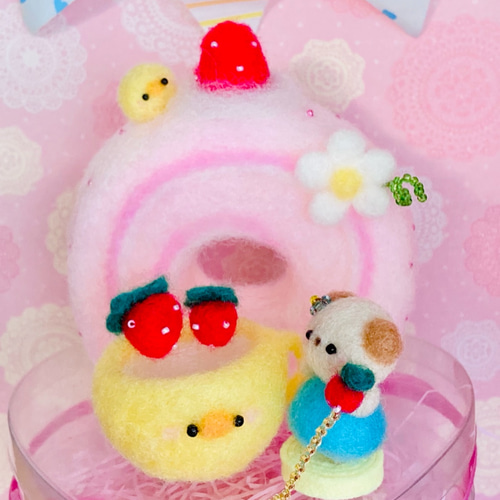 カラフルくま♡ロールケーキ ったらしく