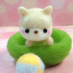 ✿羊毛フェルト✿くまさんとうさぎさんのHappy Wedding♡✿ハート✿ Happy Wedding♪こうさぎちゃん 羊毛フェルト ウェディング 結婚祝い