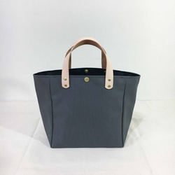 簡約手提袋・小・深灰 第1張的照片