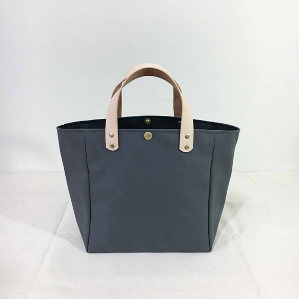 簡約手提袋・小・深灰 第1張的照片