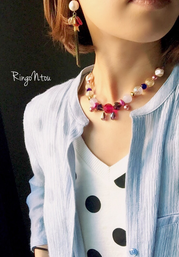 KIDS Necklace (cassis) 2枚目の画像