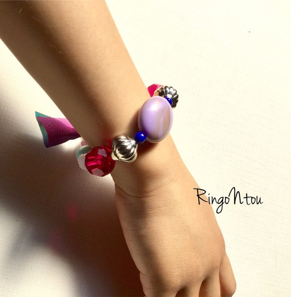 KIDS Bracelet Rosso (small) 4枚目の画像