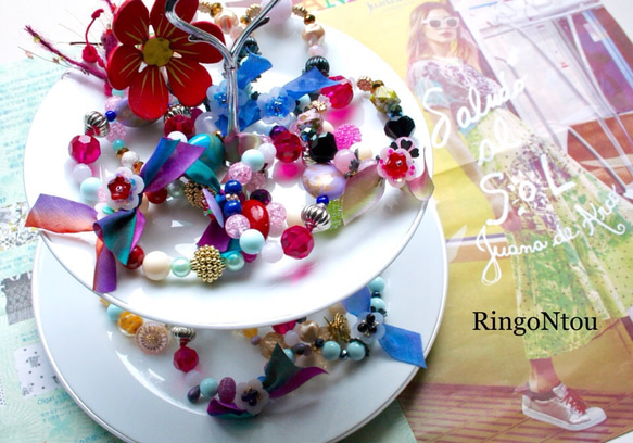 KIDS Bracelet <Blu> (medium) 5枚目の画像