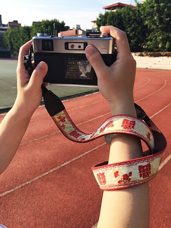 相機背帶 Camera Strap - 紅囍 第1張的照片