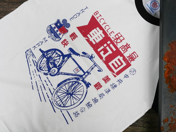 ヴィンテージT-SHIRT-自転車（ベースボールT） 7枚目の画像