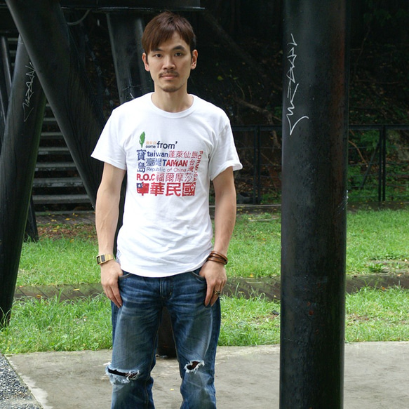 レトロTシャツ-台湾産（白） 4枚目の画像
