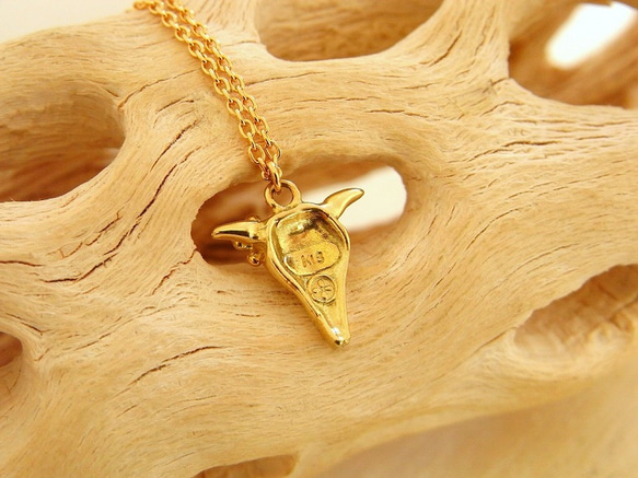 K18 cow's skull pendant 3枚目の画像